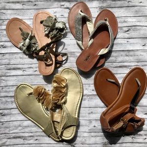 ❄️2/$15❄️ Bundle of Sandals Sizes 5-7.5